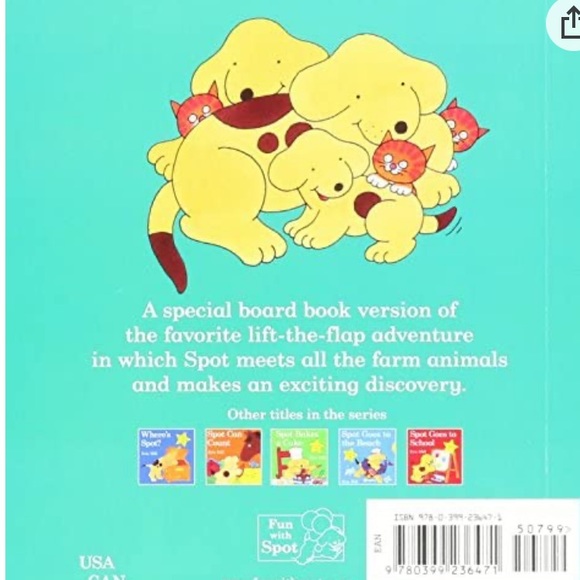 Spot Goes to the Farm board book Eric Hill - Picture 2 of 5